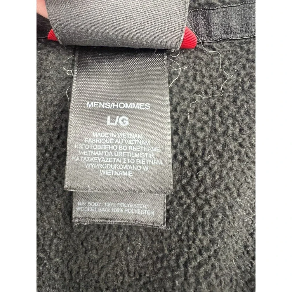 The North Face Men's Full-Zip Fleece Jacket Black Size Large Outdoor Layer